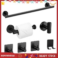 [Redpowderyan.] Set Bath Towel Bar Set Home Bathroom Storage Rack Bathroom Towel Bar Set