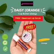 [WOMANHUB]💋New Colour Daisy + Lip Scrub Percuma dengan Vitamin E untuk bibir kering, Merekah