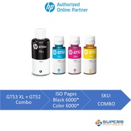 HP GT53XL + GT52 Combo Ink - Black/Cyan/Magenta/Yellow