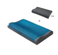 慢回彈記憶棉枕芯護頸枕（藍色圓點凝膠款）