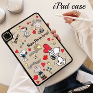 Love Snoopy Tablet Case for IPad New 10th Generation IPad 8th Generation 2020/ IPad 7th Gen 2019,Pre