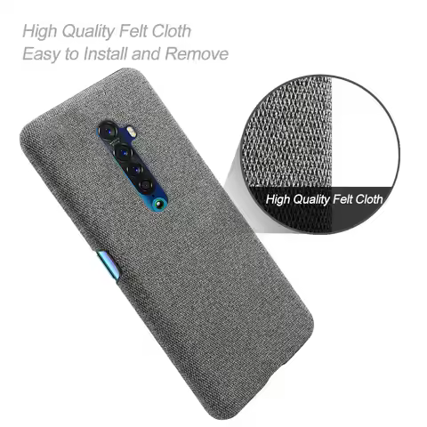 Anti-slip Ultra Thin Fabric Cloth Case For OPPO Reno 2 Z 2Z 2F Phone Cover For OPPO Reno 2Z 2F 2 Z R