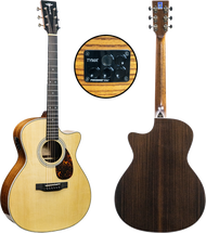 Tyma TF-12 TD-12 TG-12E กีต้าร์โปร่ง Tyma กีต้า หน้าไม้แท้ Top Solid Back Side Indian Rosewood TF12 TD12 TG12 แถมฟรี! กระเป๋าบุฟองน้ำ