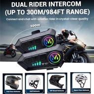 Y10 2X 1/2PCS Motorcycle helmet Bluetooth Intercom Y10 2x wireless Intercom 5.3 Bluetooth headphones