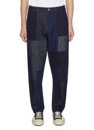 FDMTL PATCHWORK RINSED DENIM PANTS