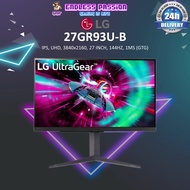 LG 27GR93U-B — 27” 4K UHD IPS Gaming Monitor