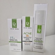 ＜全新＞Dr.Hsieh 達特醫 杏仁酸煥膚精華15% 30ml+30%杏仁酸抗痘凝膠20ml+杏仁酸化妝水120ml