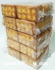 BISCUIT KHONG GUAN LEMON PUFF - Biscuit Rasa Krim Lemon 900 gram