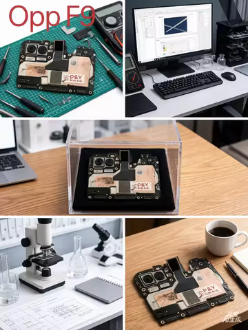 Original Tested Motherboard for Oppo F9, Unlocked Main Board Replacement for Oppo F9 Phone Repair