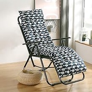 2 PCS Rocking Chair Cushion Thick High Back Garden Chair Cushion,Foldable Seat Cushion Portable Chaise Lounger Cushion With Backrest For Chair C 48x120cm(19x47inch)