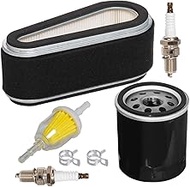 HIFROM Air Filter Pre Cleaner Fuel Filter Oil Filter Spark Plug Tune Up Kit Compatible with John Dee