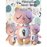 PUSSY CAT#CAT PLUSHIE#KITTEN PLUSHIE#PINK#FABRIC#100% POLYESTER FILLED#害羞猫咪