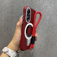 Case For OPPO A98 5G A97 5G Premium color leather texture phone case metal phone holder aesthetic fr