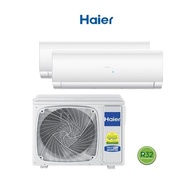 HAIER WIFI (R32) SYSTEM 2 AIRCON [4U65/AS25 x 2] + FREE INSTALLATION + DISMANTLE & DISPOSE OLD AIRCO
