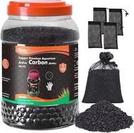 hygger Aquarium Activated Carbon Premium Natural Coconut Shell Activated Charcoal for Freshwater and