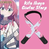 DOREEN Bocchi The Rock Guitar Strap, Japanese Anime Guitarhero Yamada Ryo Bass Strap, Cartoon Kawaii