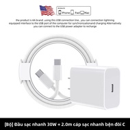 Đầu Adapter Sạc Nhanh PD 30W iPhone 14 iPhone 16 Pro Max iPhone 15 Pro iPhone 13 Plus iPad Dây Cáp D