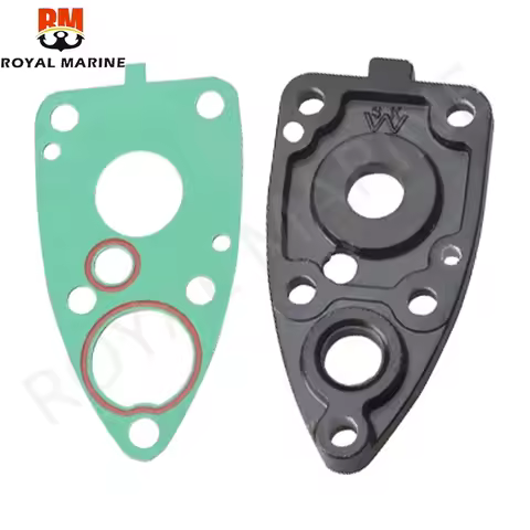 6E0-45321 Aluminium Plate,Water Pump Plate 6E0-45315 Gasket For Yamaha Outboard Engine 4HP 5HP 6E0 6
