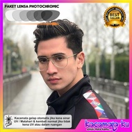 Aviator Glasses for Men and Women, Photochromic Bluechromic Blueray Anti-Radiation Minus Package