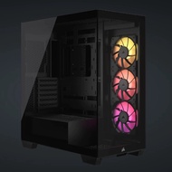 CORSAIR iCUE LINK 3500X RGB Mid-Tower T.G PC Case With Pre-Installed iCUE LINK RX120 Fans & iCUE Hub