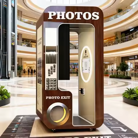 All-in-one photo booth printer software Logo shell Remote high-tech photo booth supplier Vending mac