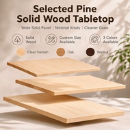 Custom Pine Wood Tabletop, E0 Grade Eco-Friendly Solid Wood Panel for Bar Counter, Dining Table, Com