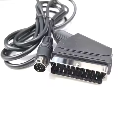 P82F RGB Scart Lead cable for - -Mega Drive 2 -Genesis 2 Megadrive 2 MD2 RGB AV Scart Cable 1.8m