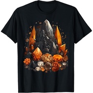 Crystal Rock Minerals Geology Science Men T-Shirt
