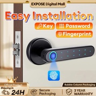 DOOR LOCK FINGERPRINT DIGITAL LOCK ELECTRONIC PAS KEYLESS UNIVERSAL DOOR LOCK-Teguhbajasentosa