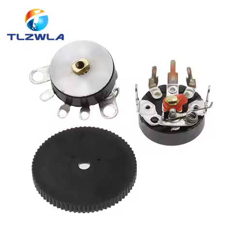 10PCS 10K 50K RV12MM Potentiometer RV12 B503 B103 B10K B50K Power Amplifier Volume Potentiometer Wit
