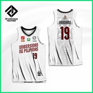 ◮ ◝ ¤ UP MAROONS 2024 UAAP WHITE FULL SUBLIMATED JERSEY