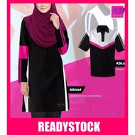 [READYSTOCK] XS-8XL Jersey Muslimah Tshirt Blackpink Colour Jersi Muslimah