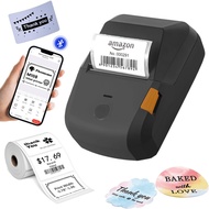 Bluetooth Thermal Label Printer Portable Wireless Barcode Printer for Small Business Home Office Pri