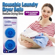 Reusable Dryer Balls 2PCS Laundry Dryer Ball Clothes Drying Aid Fabric Softener Alternative