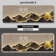 YUANSHU | นาฬิกาผนังตกแต่งเป็นพื้นหลังโซฟาพร้อมไฟส่องสว่าง