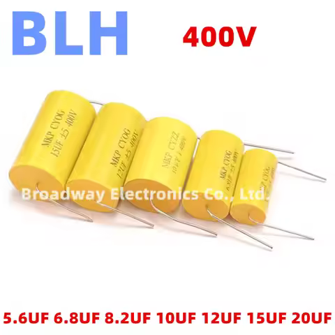 5PCS 400V DC Audiophiler Axial MKP Audio Grade Capacitor 5.6UF 565 6.8UF 685 8.2UF 825 10UF 106 126