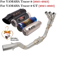 Full Systems For Yamaha Tracer9 Tracer 9 GT 2021 2022 2023 Motorcycle Exhaust Escape Modified Front 