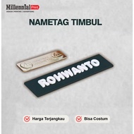 NAMETAG (3D THREAD) 3D Name Tag Embossed Name Tag || 3D Magnetic Embossed Chest Name