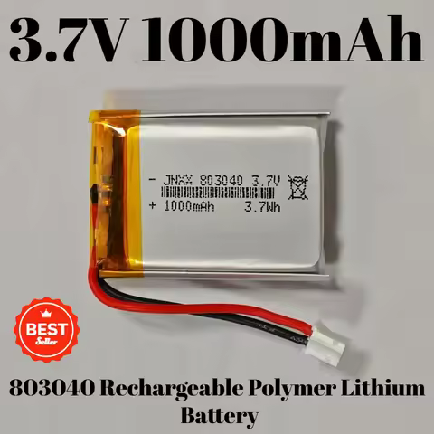 803040 Battery 3.7V 1000mAh Rechargeable Polymer Lithium Ion / Li-ion Battery for MP3 Player Alarm S