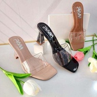 Square Toe High Heels - Code 10039- Square Heel 7cm High - Size 36-39