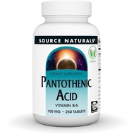 Source Naturals Source Naturals Source Naturals Vitamin B-5, Dietary Supplements-100mg-250 Tablets