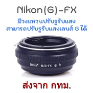 Adapter for Nikon F Mount Lens ปรับรูรับแสงได้ Nikon-EOS Nikon-EOSM Nikon-EOSR Nikon-FX Nikon-M4/3 N