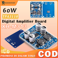 TPA3118 Mono Digital Power Amplifier Board 60W 12V 24V Class D Module Amplifier XH-M313 Untuk Mini Subwoofer / Mono Digital Power Amplifier Board 1x60W 12V 24V / Power Class D / Amplifier Class D Mono