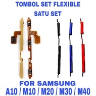 TOMBOL Flexible + On Off Volume Button Samsung A10 M10/ M20/ M30/ M40 Flexible On Off Volume Button 
