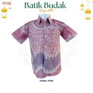 KEMEJA BATIK BUDAK LELAKI COTTON LENGAN PENDEK Batik Shirt Baju Batik Size Malaysia