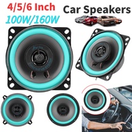 6/5/4  Inch Car Speakers 100W/160W Subwoofer Car Audio Full Range Speaker Damp-Proof Car Audio Horn Automotive Speaker