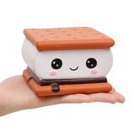 Anboor Squishies Smore Slow Rising Squishy Toy for Kids Soft Cookies Sandwich Scented Stress Relief 