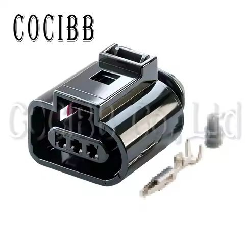 1 Set 3 Pin 1J0973703 Waterproof Electrical Wire Connector 1J0973803 Temp Auto Sensor Repair Socket 