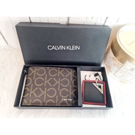 Calvin Klein Billfold Wallet with Key Ring Set