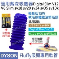 【現貨王】全新DYSON 軟質碳纖維滾筒吸頭專用 15W輕量版 Fluffy軟管 V12 SV18 SV10k 維修更換